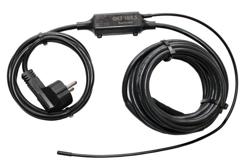 Heating cable with thermostat GKT 18/5,5